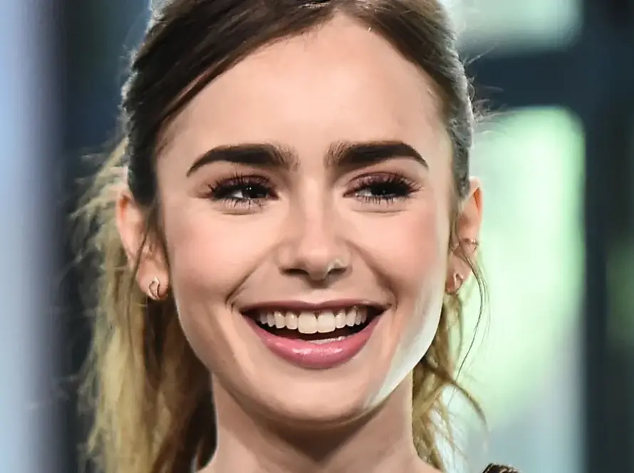 lily collins smile